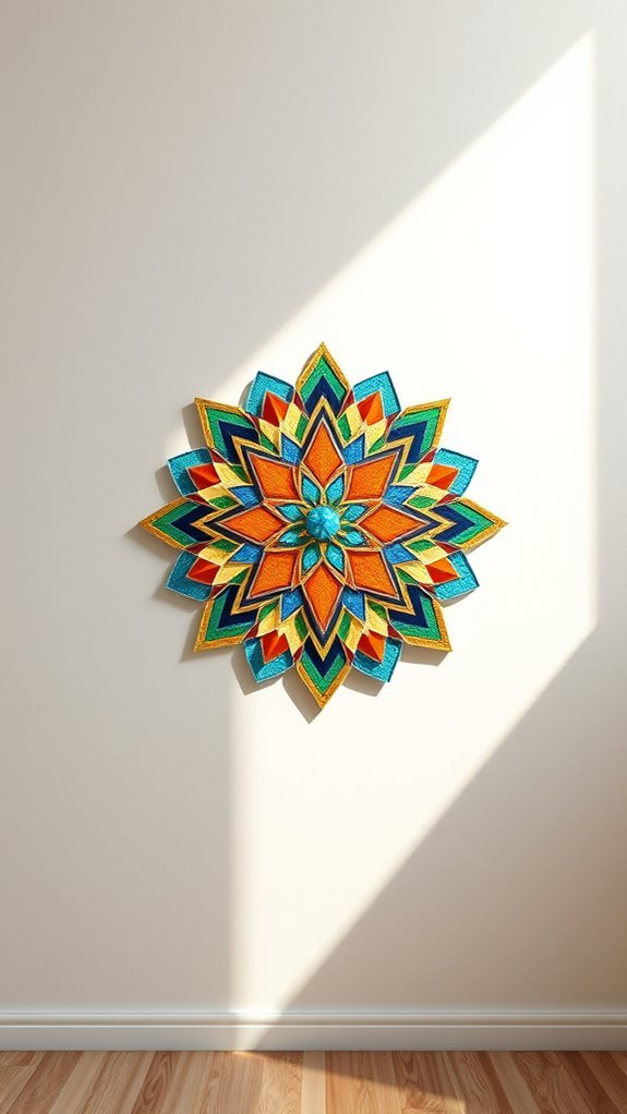 vibrant tile mosaic decor