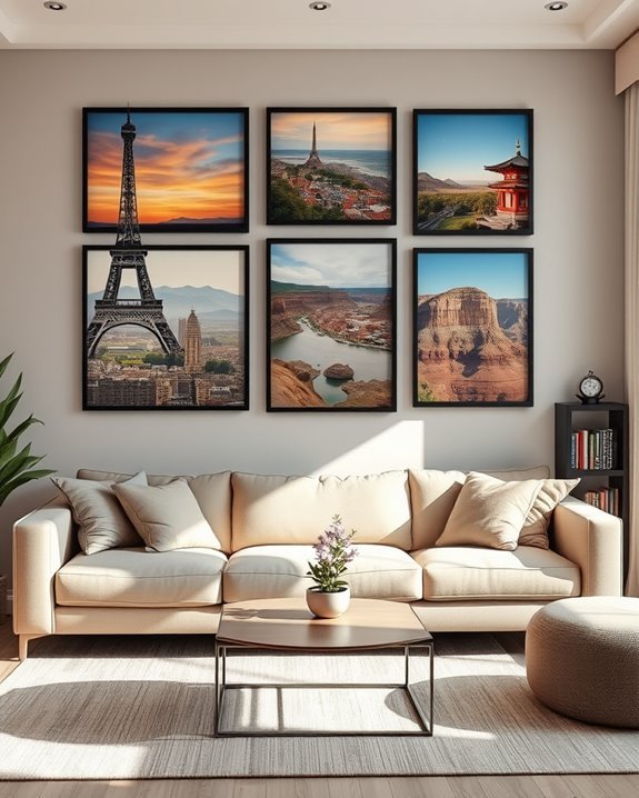 vibrant travel memories collage