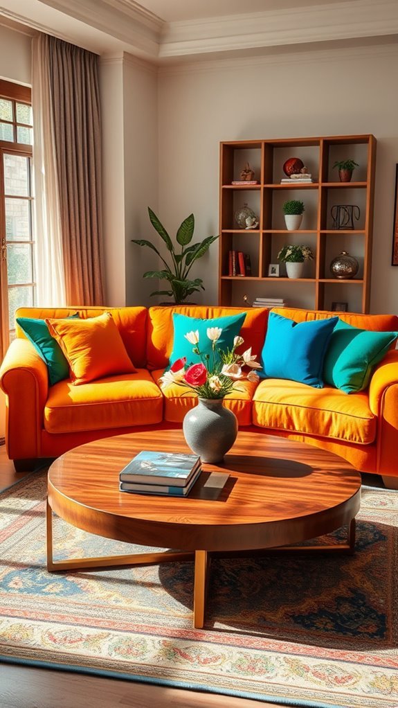 vibrant uplifting living room decor