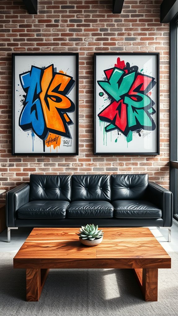 vibrant urban art prints