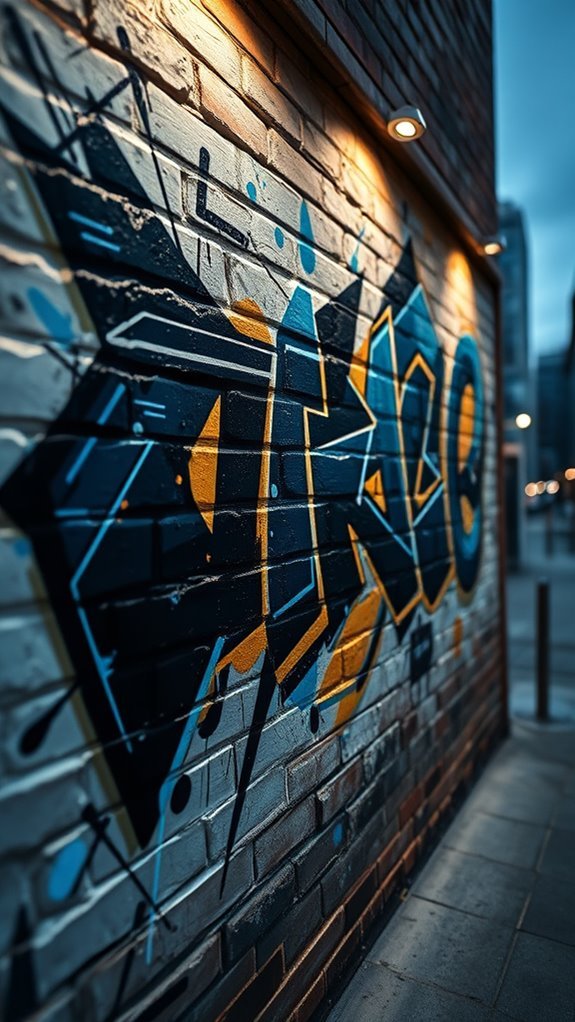 vibrant urban street art