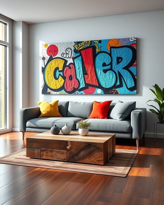 vibrant urban street art