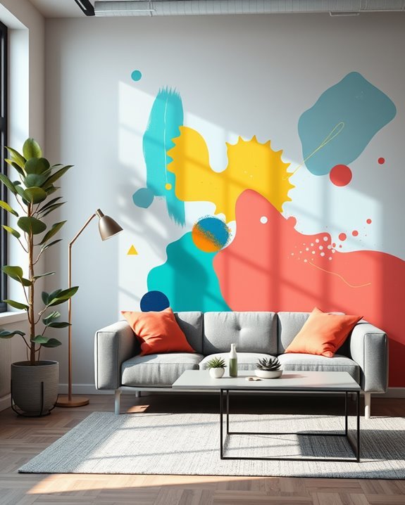 vibrant wall decals options