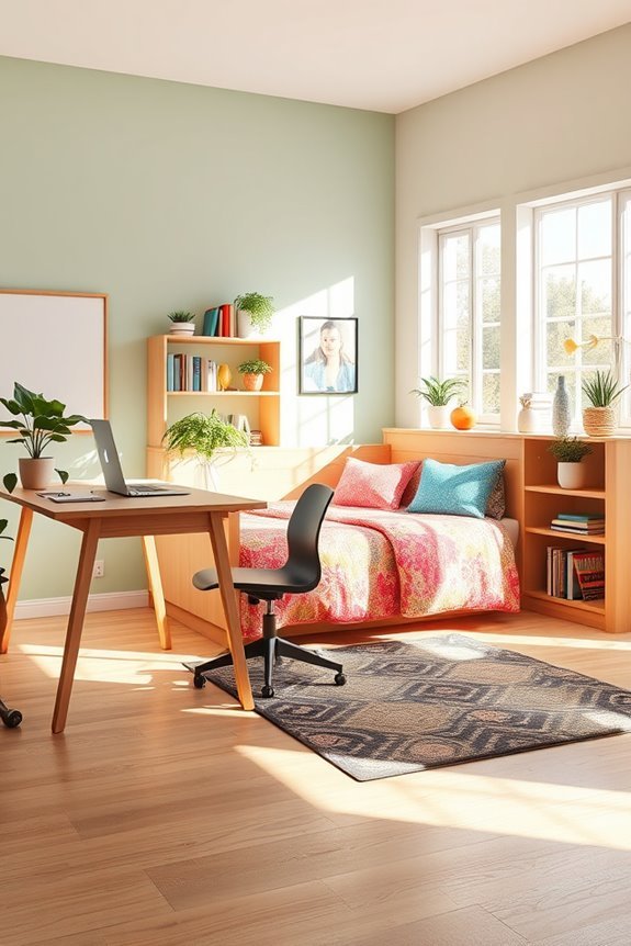 vibrant workspace with functionality