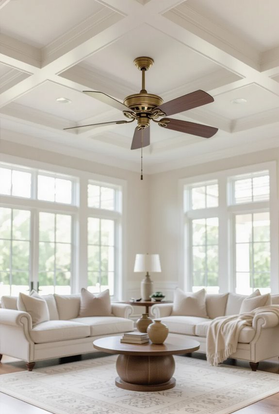 victorian bladed fans with medallions