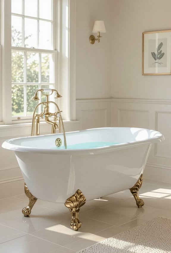 victorian clawfoot roll top tubs