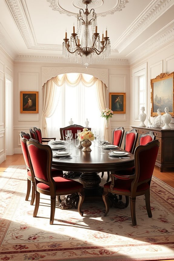 victorian elegance in dining