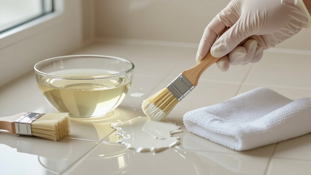 vinegar for latex paint