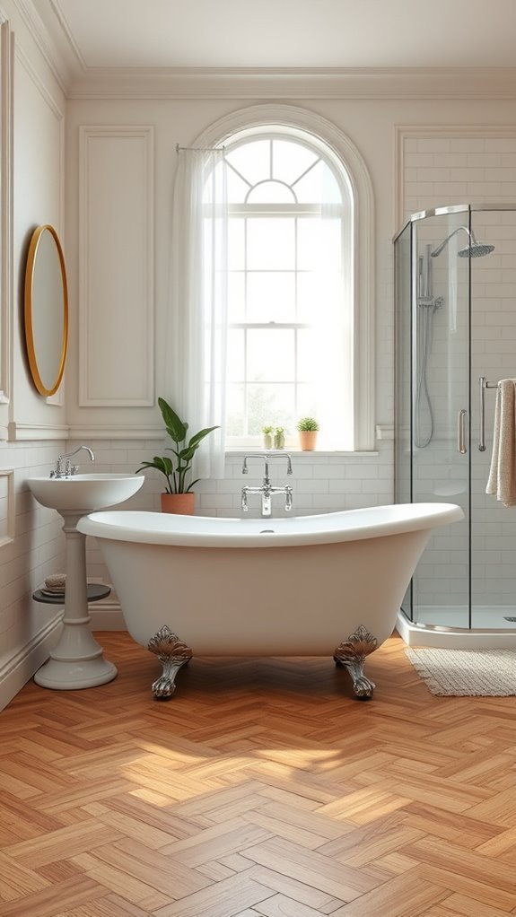 vintage bathroom with modern elegance