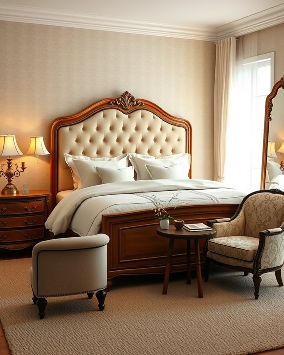 vintage beige furniture charm