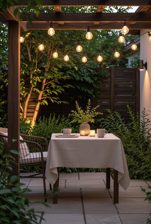vintage bistro string lights