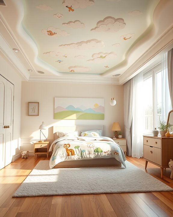 vintage cartoon bedroom decor