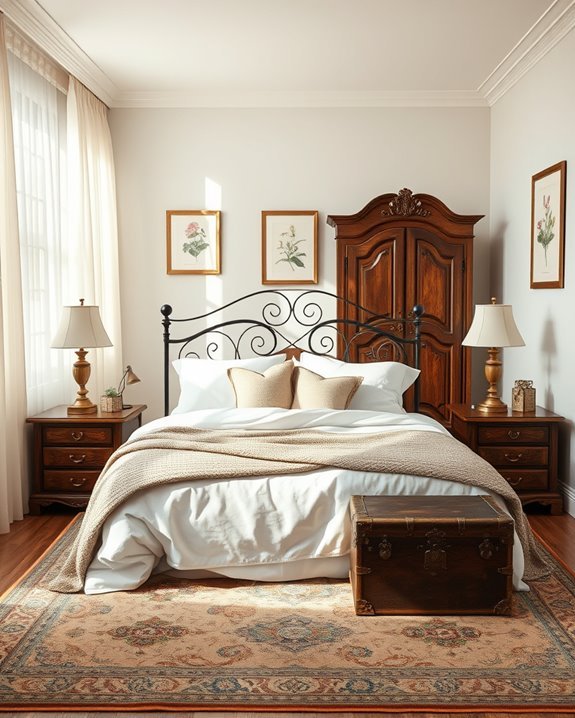 vintage charm enhances decor