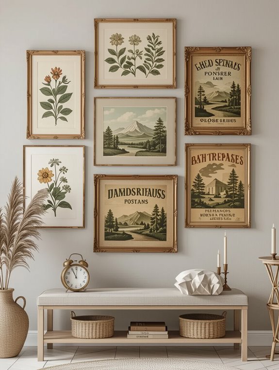 vintage charm enhances decor