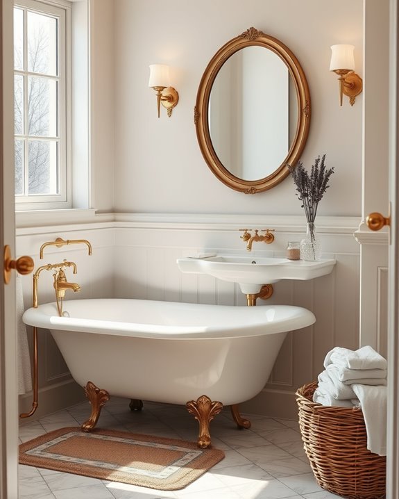 vintage charm for bathrooms