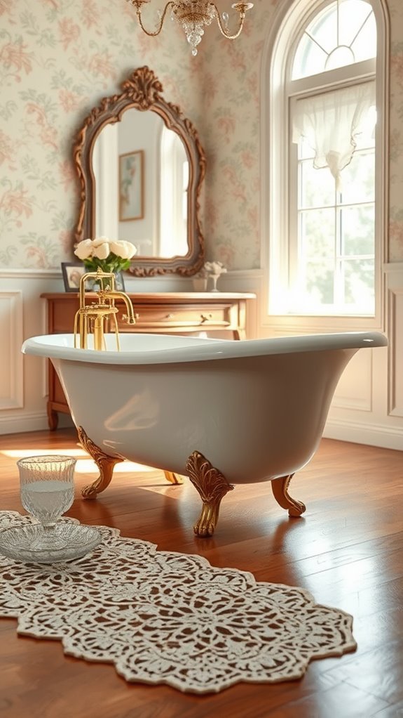 vintage charm in bathrooms