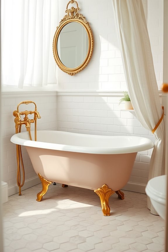 vintage charm in bathrooms