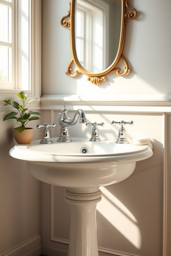 vintage charm in bathrooms