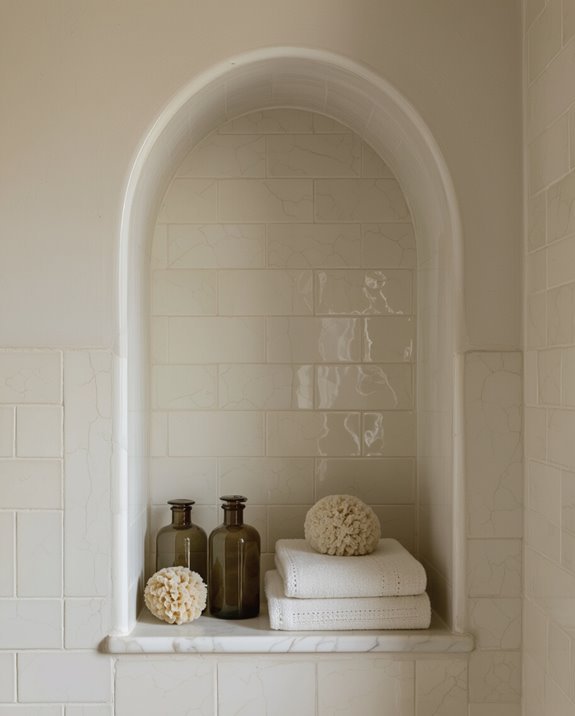 vintage charm in showers