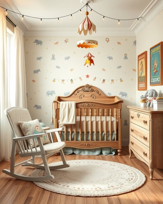 vintage circus baby room