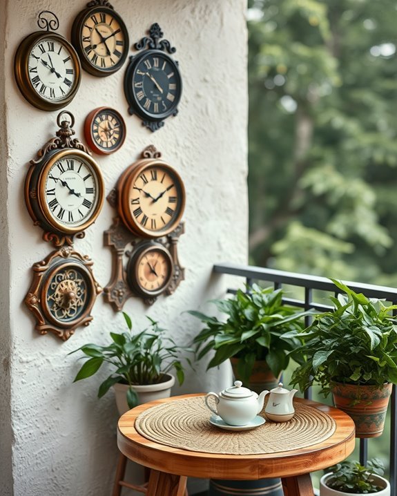 vintage clocks enhance aesthetics