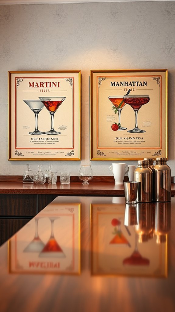vintage cocktail decor inspiration