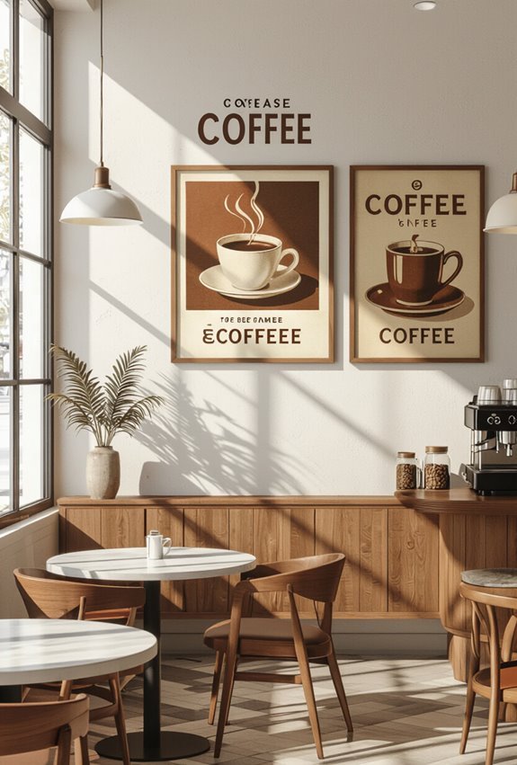 vintage coffee ad wallhangings