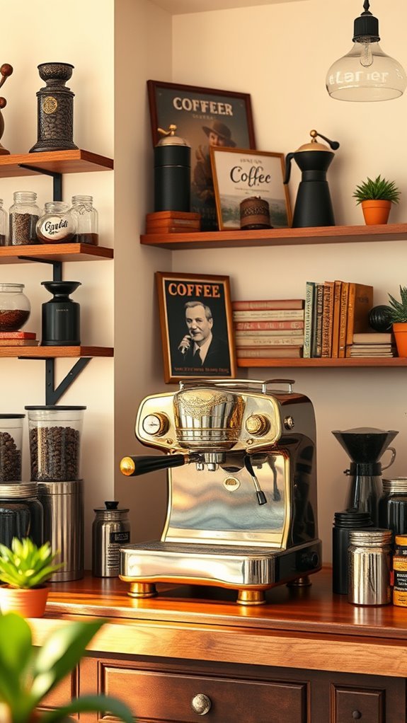 vintage coffee nostalgia display