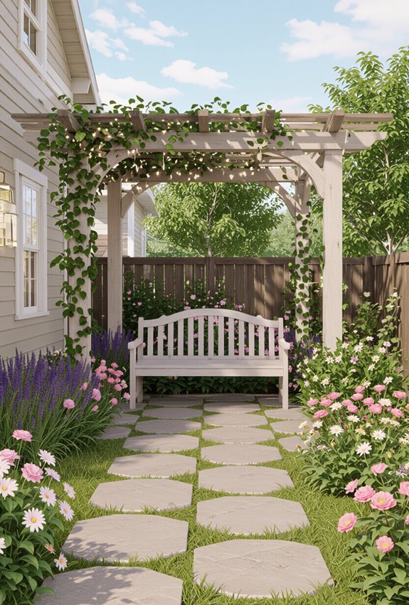 vintage cottage backyard charm