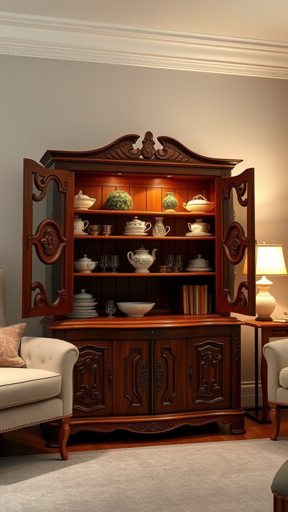 vintage cupboards add charm