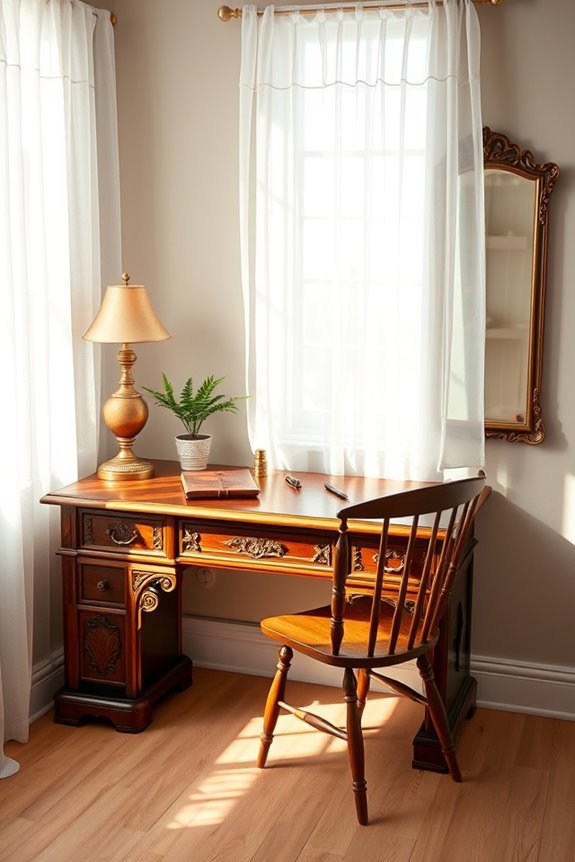 vintage desk for charm