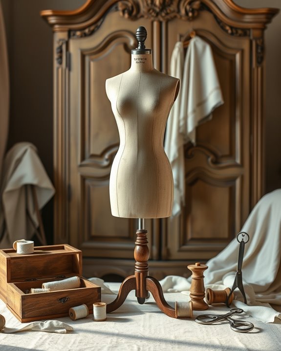 vintage dress form decor