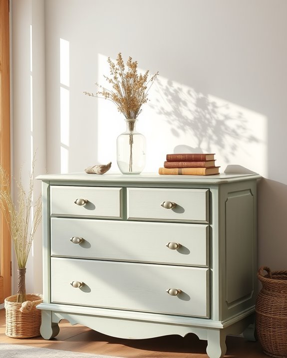 vintage dresser chalk paint