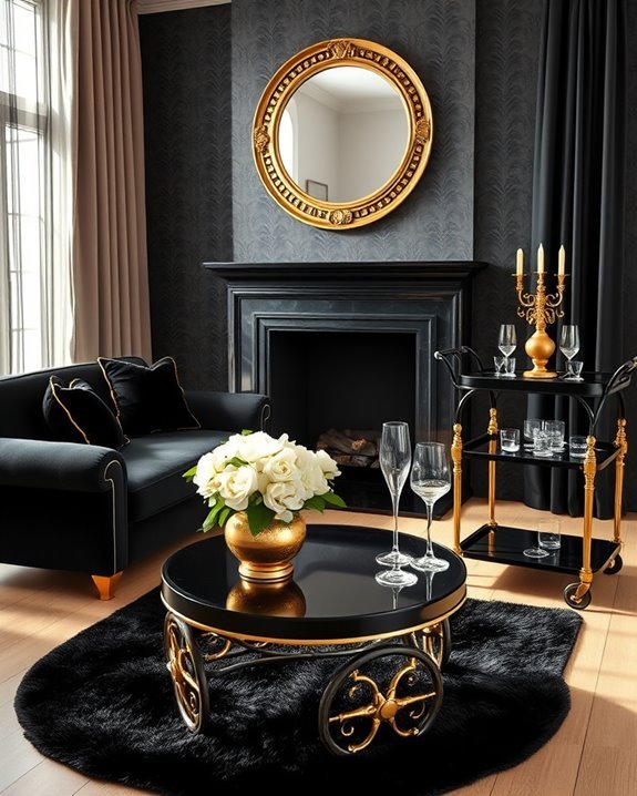 vintage elegance with gold
