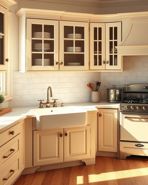 vintage fixtures enhance kitchens