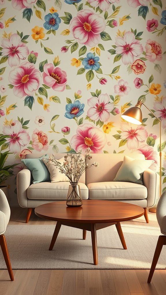 vintage floral wallpaper charm