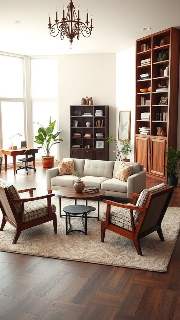 vintage furniture decor integration