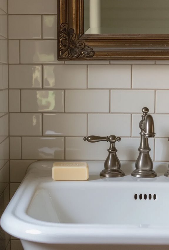 vintage grout subway tiles