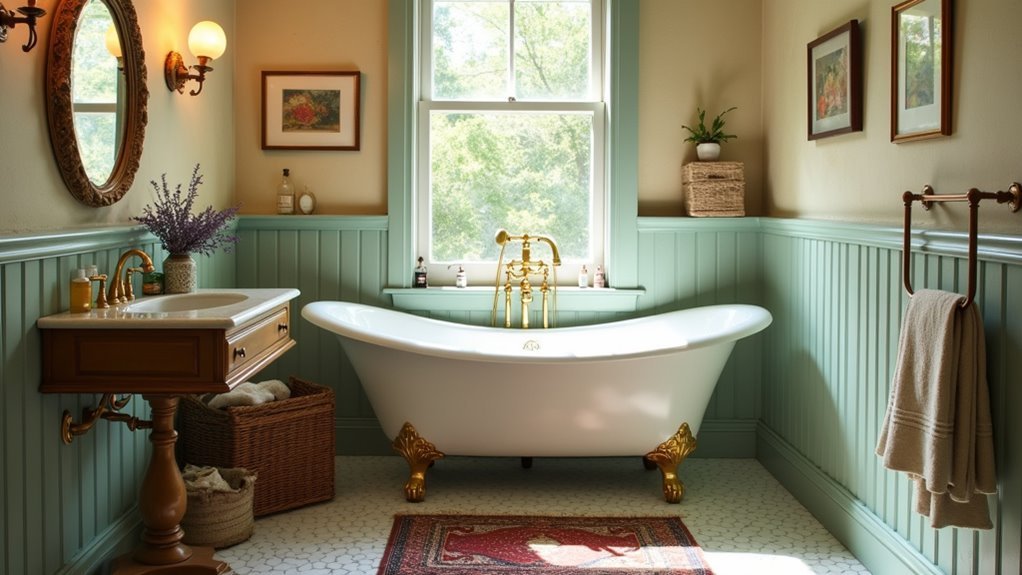 vintage inspired bathroom designs
