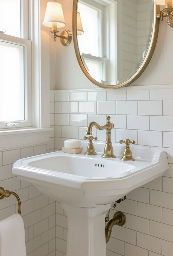 vintage inspired porcelain and lighting