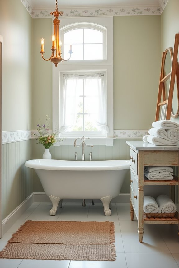 vintage lighting enhances ambiance