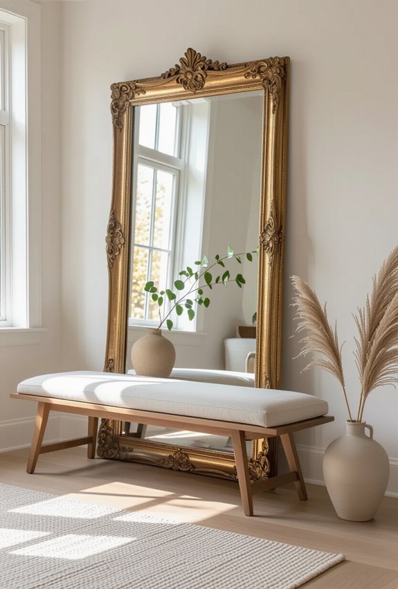 vintage mercuryglass gilt mirrors