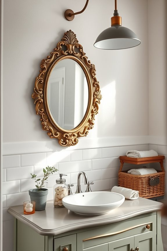 vintage mirrors enhance charm