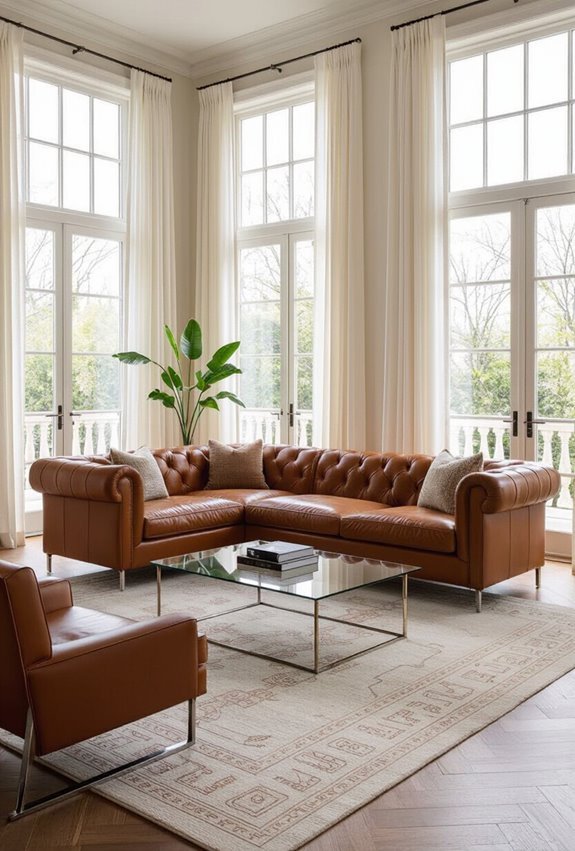 vintage modern balanced livingroom