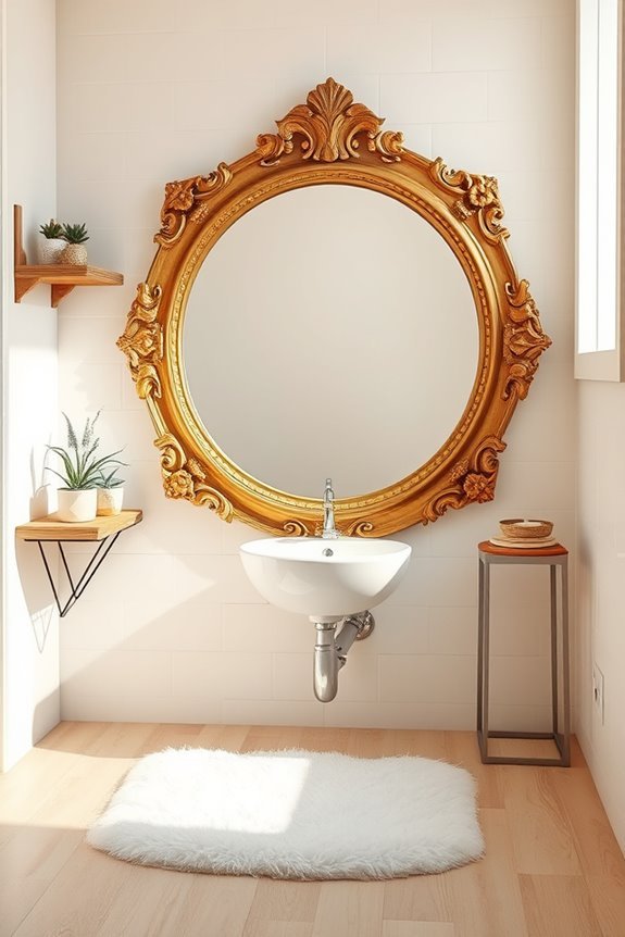 vintage modern bathroom decor blend