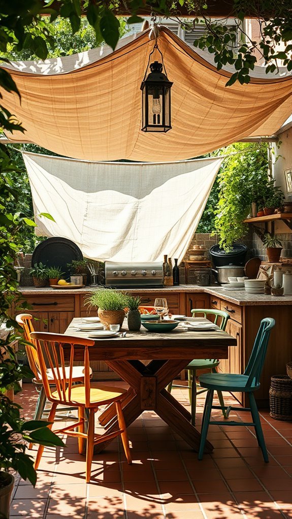 vintage outdoor kitchen charm