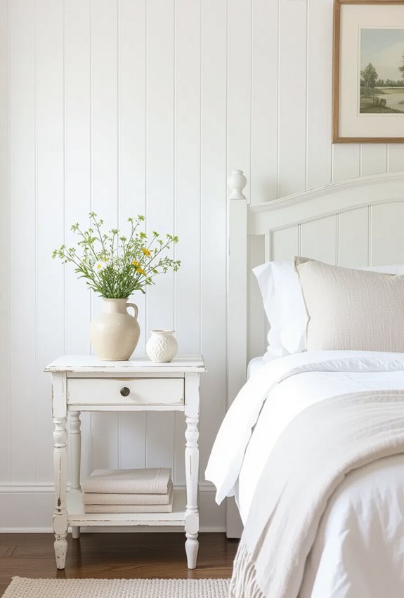 vintage pastel beadboard bedroom charm