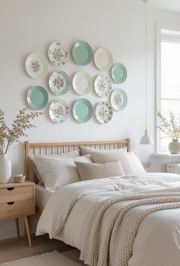 vintage plates create charm