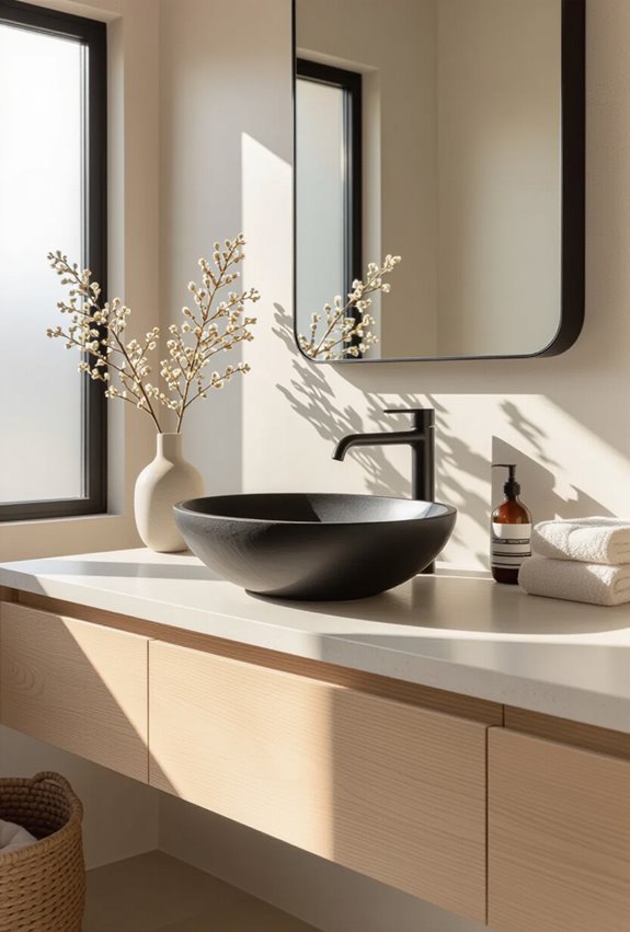 vintage sink adds personality