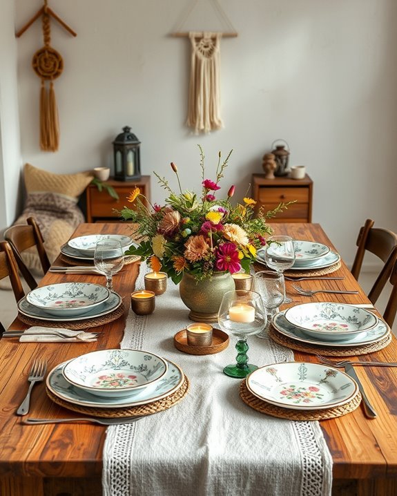 vintage tableware for gatherings
